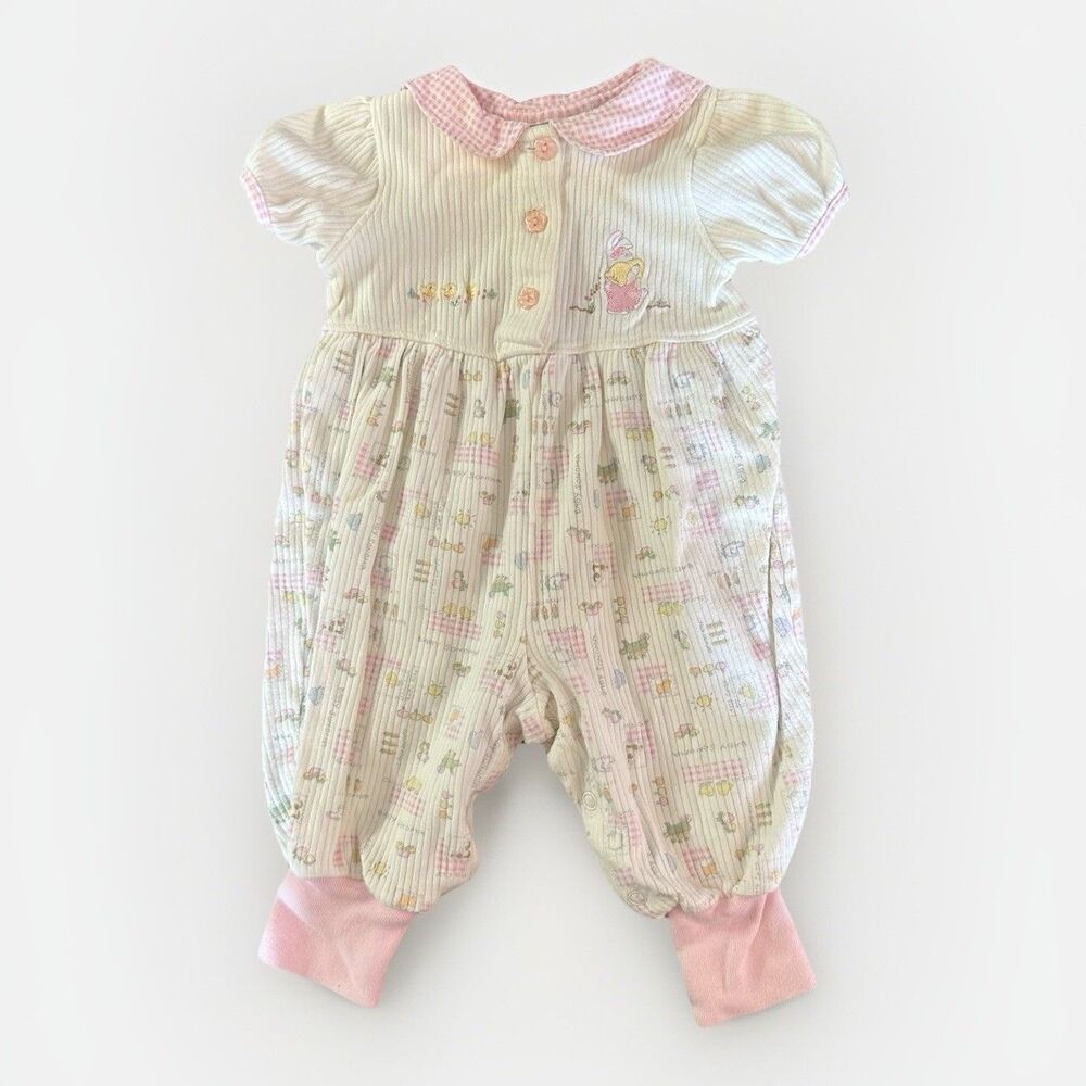 Baby Sonoma Size 3-6 Months Bunny Chicks One Piece Baby Girl Outfit 100% Cotton